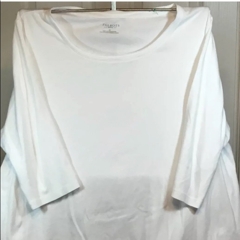 TALBOTS Woman Shirt 3/4 Sleeve Shirt Top Size 3XL
